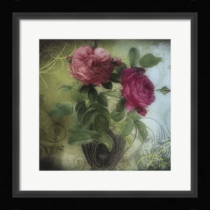 Framed Tea and Roses II Print