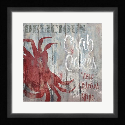 Framed New Orleans Seafood II Print