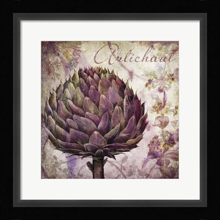 Framed Legumes Francais II Print