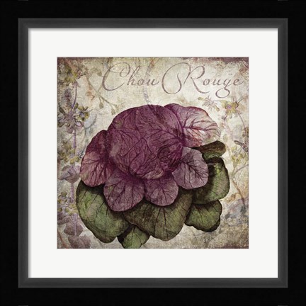 Framed Legumes Francais IV Print