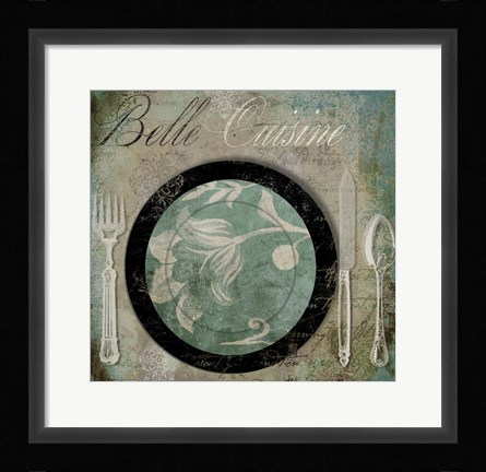 Framed Bon Appetit I Print