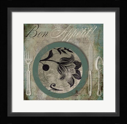 Framed Bon Appetit II Print