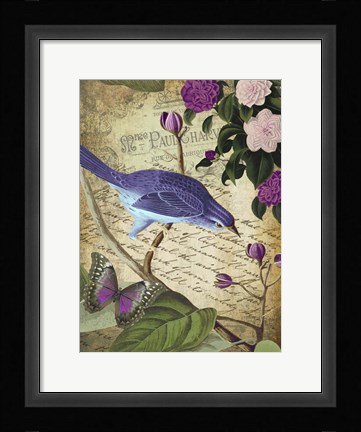 Framed Petals and Wings II Print