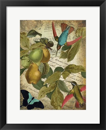 Framed Petals and Wings III Print