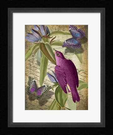 Framed Petals and Wings VI Print