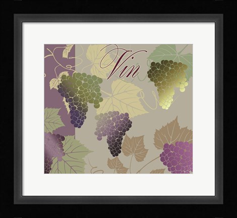 Framed Modern Wine IV Print