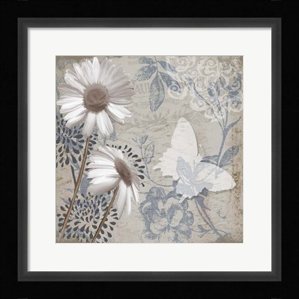 Framed Daisy Recital I Print