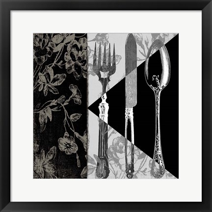 Framed Dinner Conversation I Print