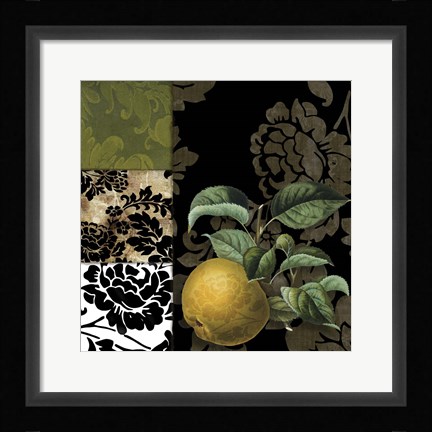 Framed Damask Lerain III Print