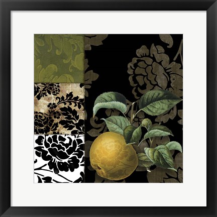 Framed Damask Lerain III Print
