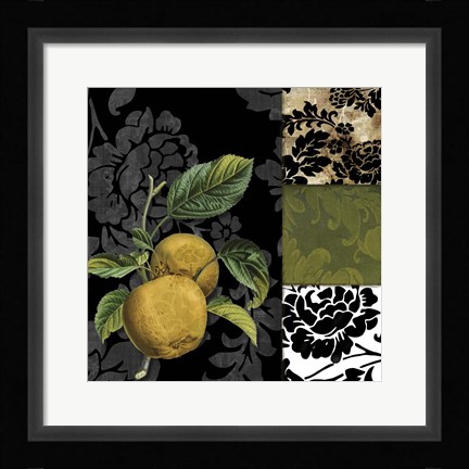 Framed Damask Lerain IV Print