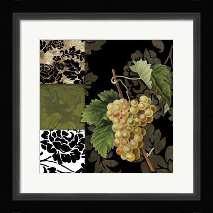 Framed Damask Lerain V Print