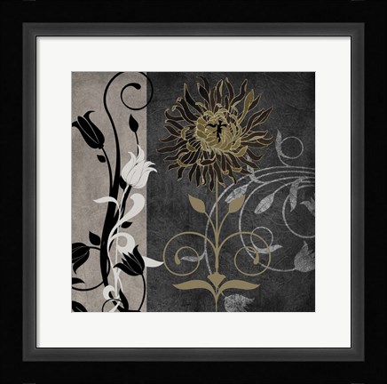 Framed Silver and Cinnamon II Print
