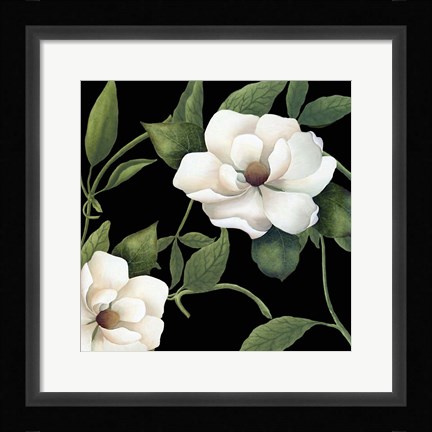 Framed Sweet Magnolias I Print