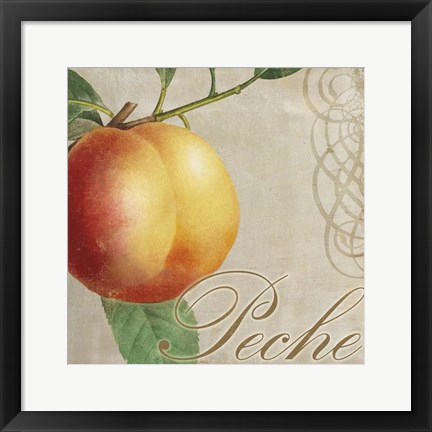 Framed Fruits Classique I Print
