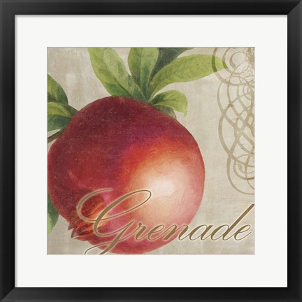 Framed Fruits Classique II Print
