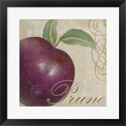 Framed Fruits Classique III Print