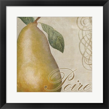 Framed Fruits Classique IV Print
