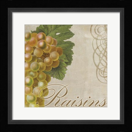 Framed Fruits Classique VI Print