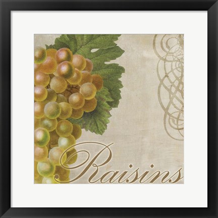 Framed Fruits Classique VI Print