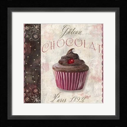 Framed Patisserie VI Print
