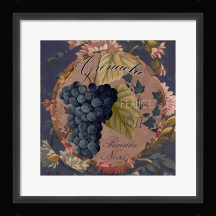 Framed Wines of France IV Print
