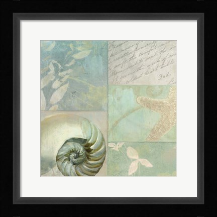 Framed Beach Expressions I Print