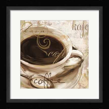 Framed Le Cafe I Print
