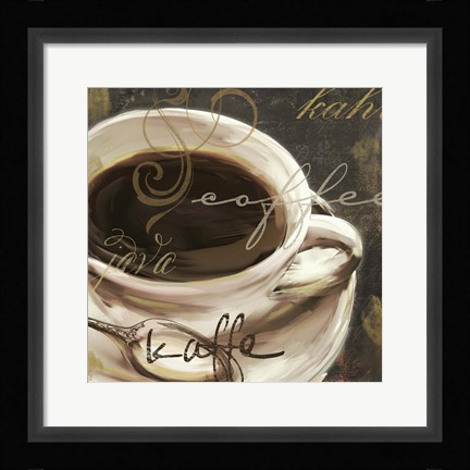 Framed Le Cafe II Print