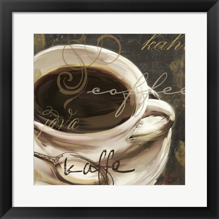 Framed Le Cafe II Print