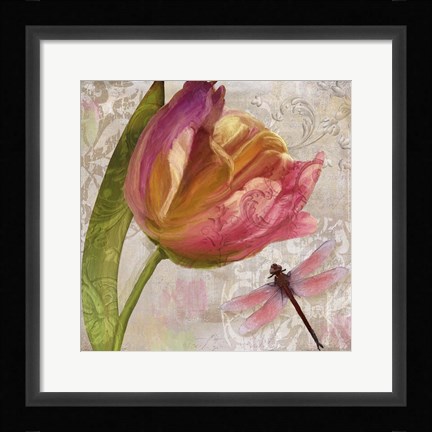 Framed Tulip Tempest II Print