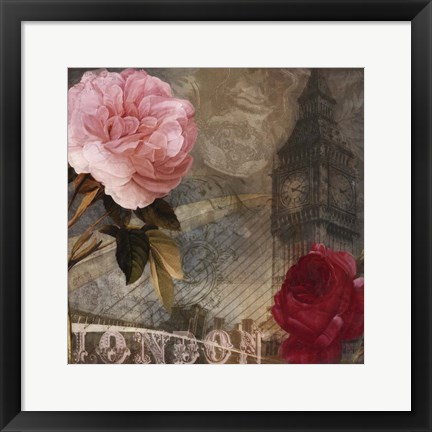 Framed Rose of London II Print
