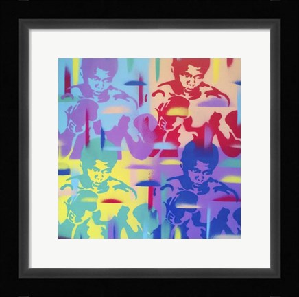 Framed Abstract Boxer Print