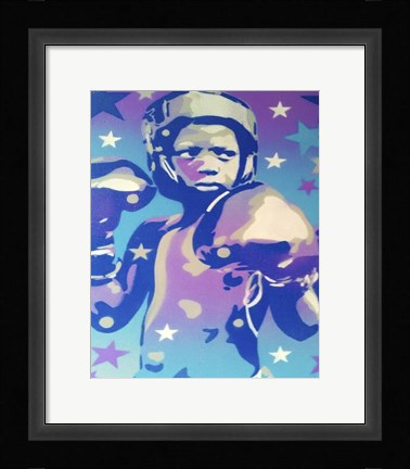Framed Boxer Star 2 Print