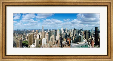 Framed Aerial View of New York City Print