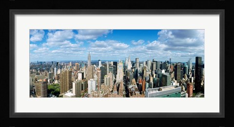 Framed Aerial View of New York City Print
