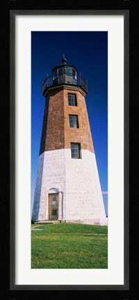 Framed Point Judith Light, Narragansett Bay, Rhode Island Print