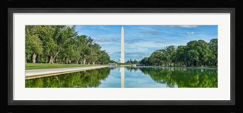 Framed Reflection of Washington Monument on Water, Washington DC Print