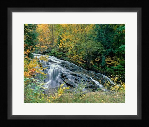 Framed Marshfield Falls, Winooski River, Marshfield, Vermont Print