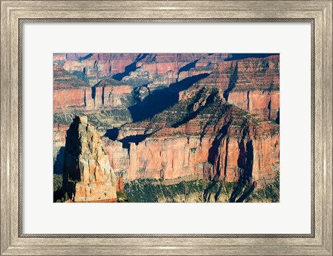 Framed North and South Rims, Grand Canyon, Arizona Print