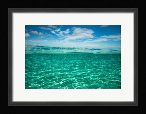 Framed Clouds over the Pacific Ocean, Bora Bora, French Polynesia Print