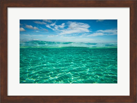 Framed Clouds over the Pacific Ocean, Bora Bora, French Polynesia Print