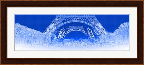 Framed Low Section of the Eiffel Tower, Paris Print