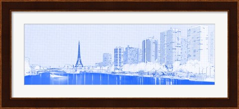 Framed Eiffel Tower &amp; Seine River, Paris Print