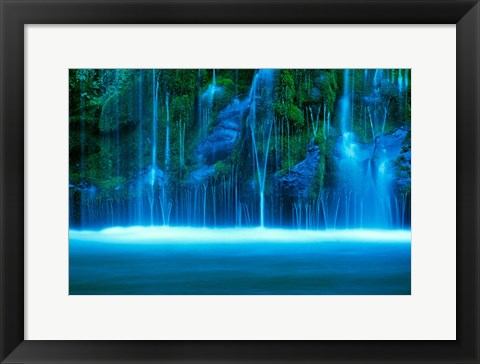 Framed Mossbrae Falls, Sacramento River, California Print