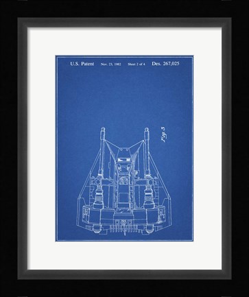 Framed Blueprint Otoscope Patent Print Print