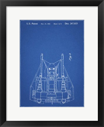 Framed Blueprint Otoscope Patent Print Print