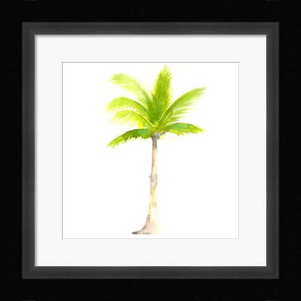 Framed Tropical Icons Palm Tree Print