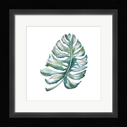 Framed Island Leaf I Print