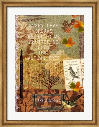 Framed Autumn Leaf Print